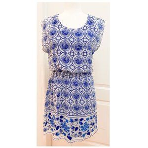 Beautiful Blue and White Dress | size S